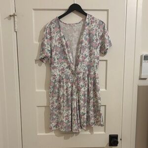 Floral Short Sleeve Romper